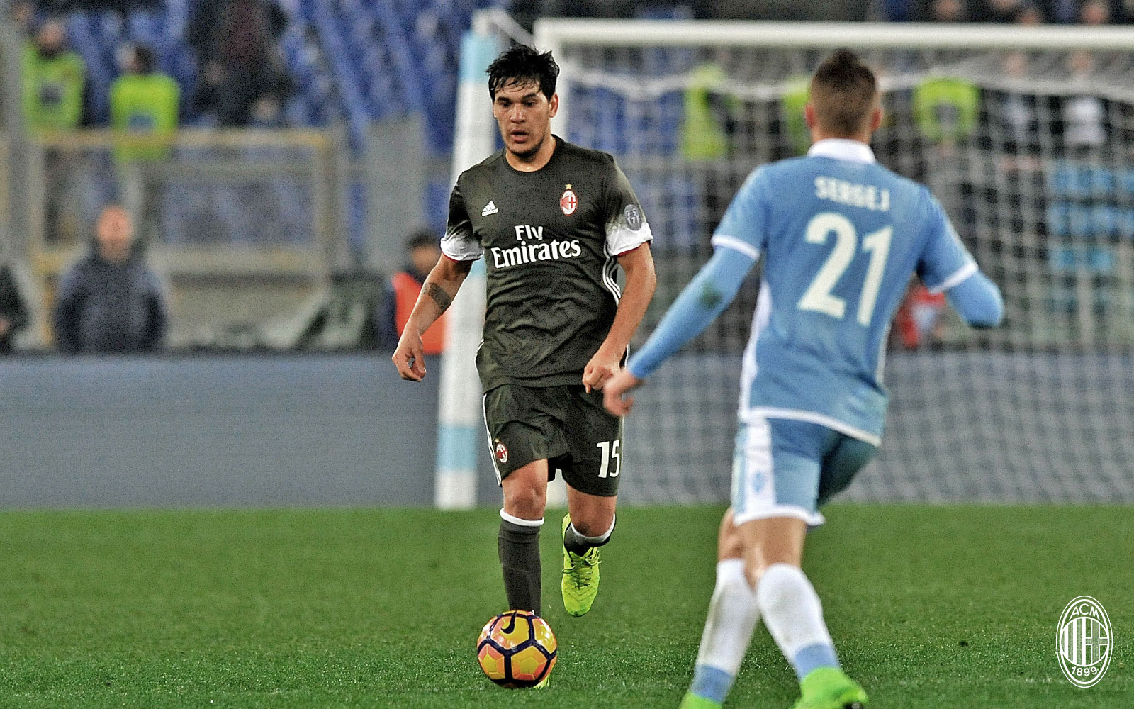 Gustavo Gomez durante Lazio-Milan