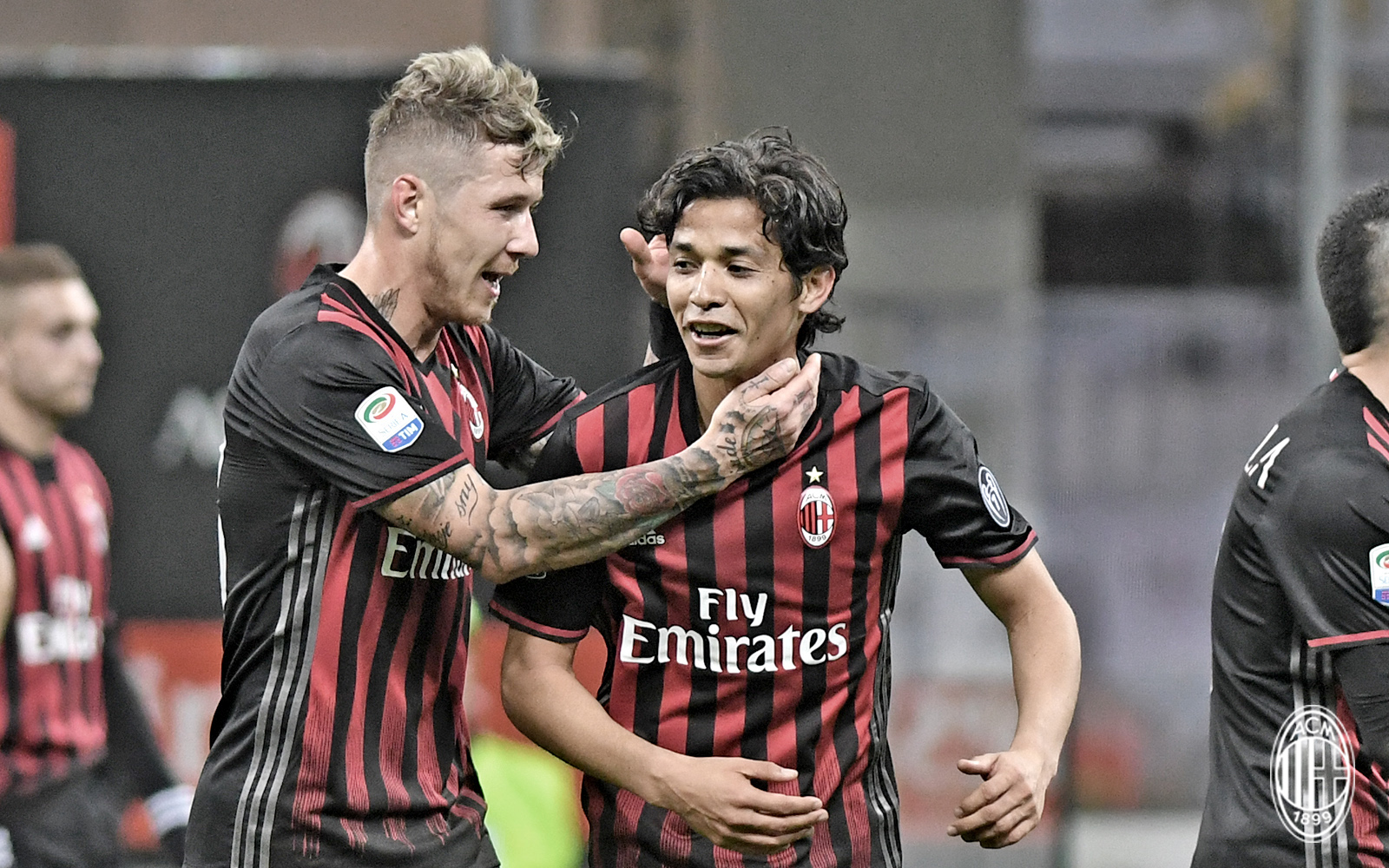 Kucka e Mati Fernandez durante Milan-Genoa
