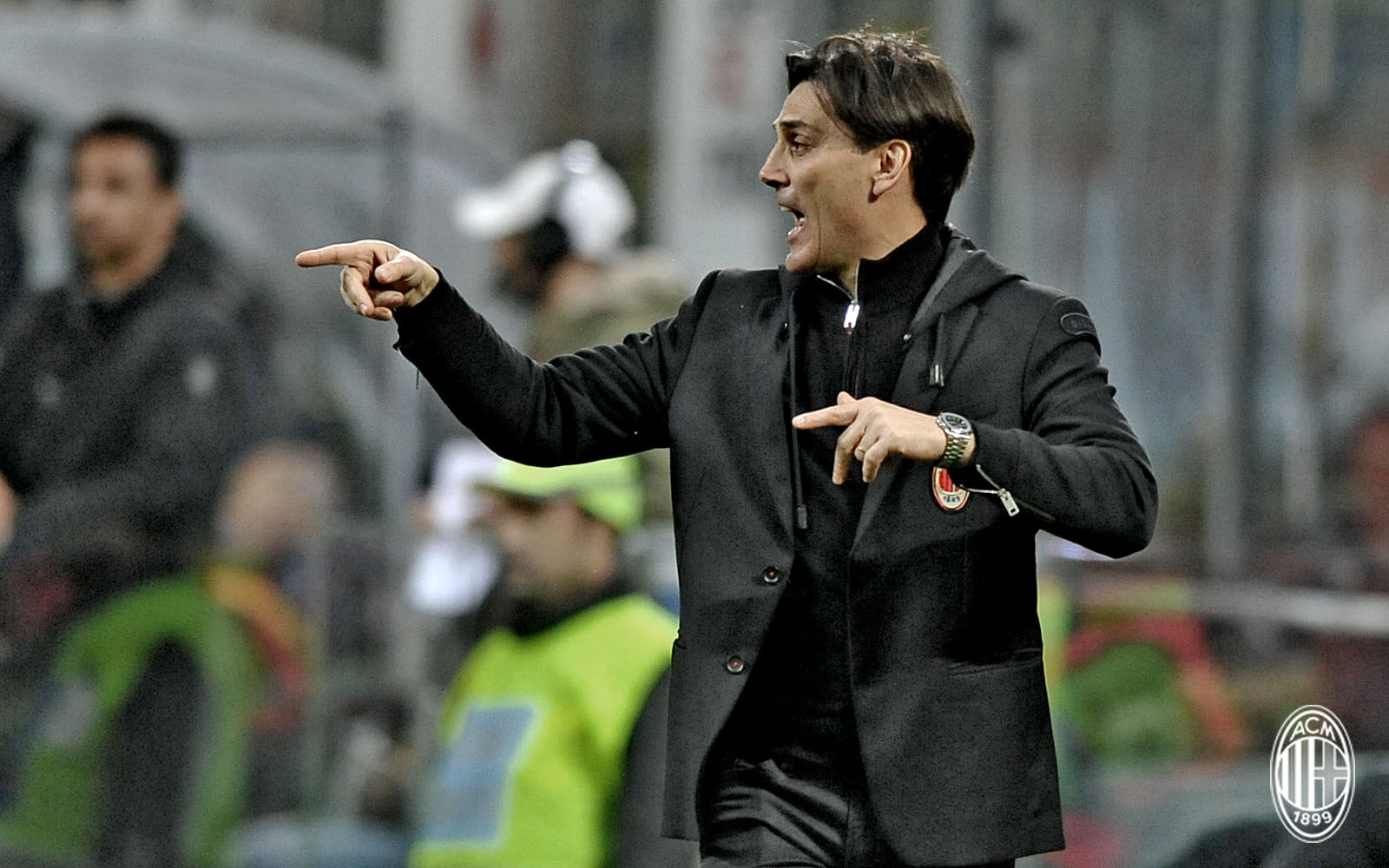 Montella durante Milan-Genoa