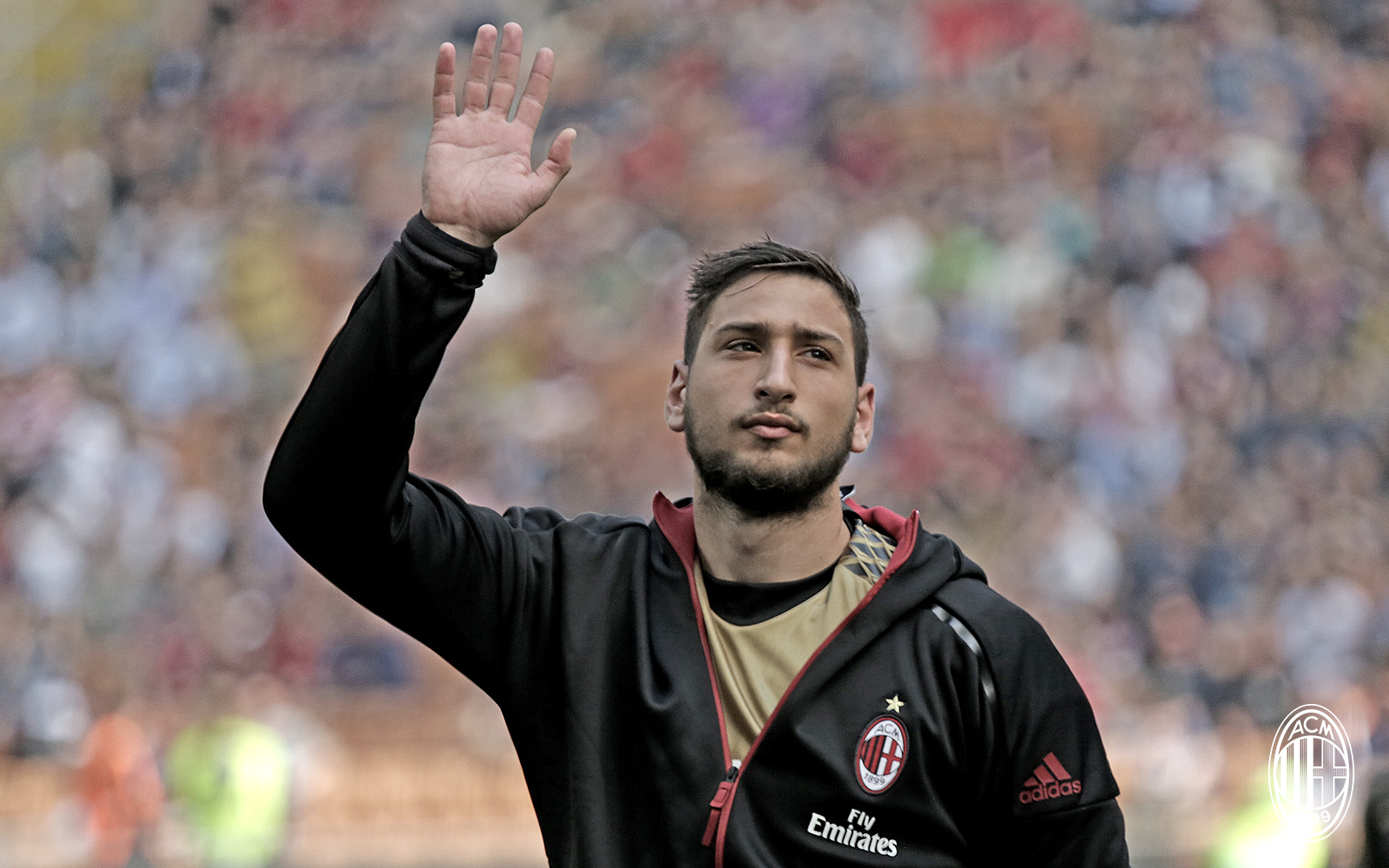 Donnarumma durante Milan-Palermo