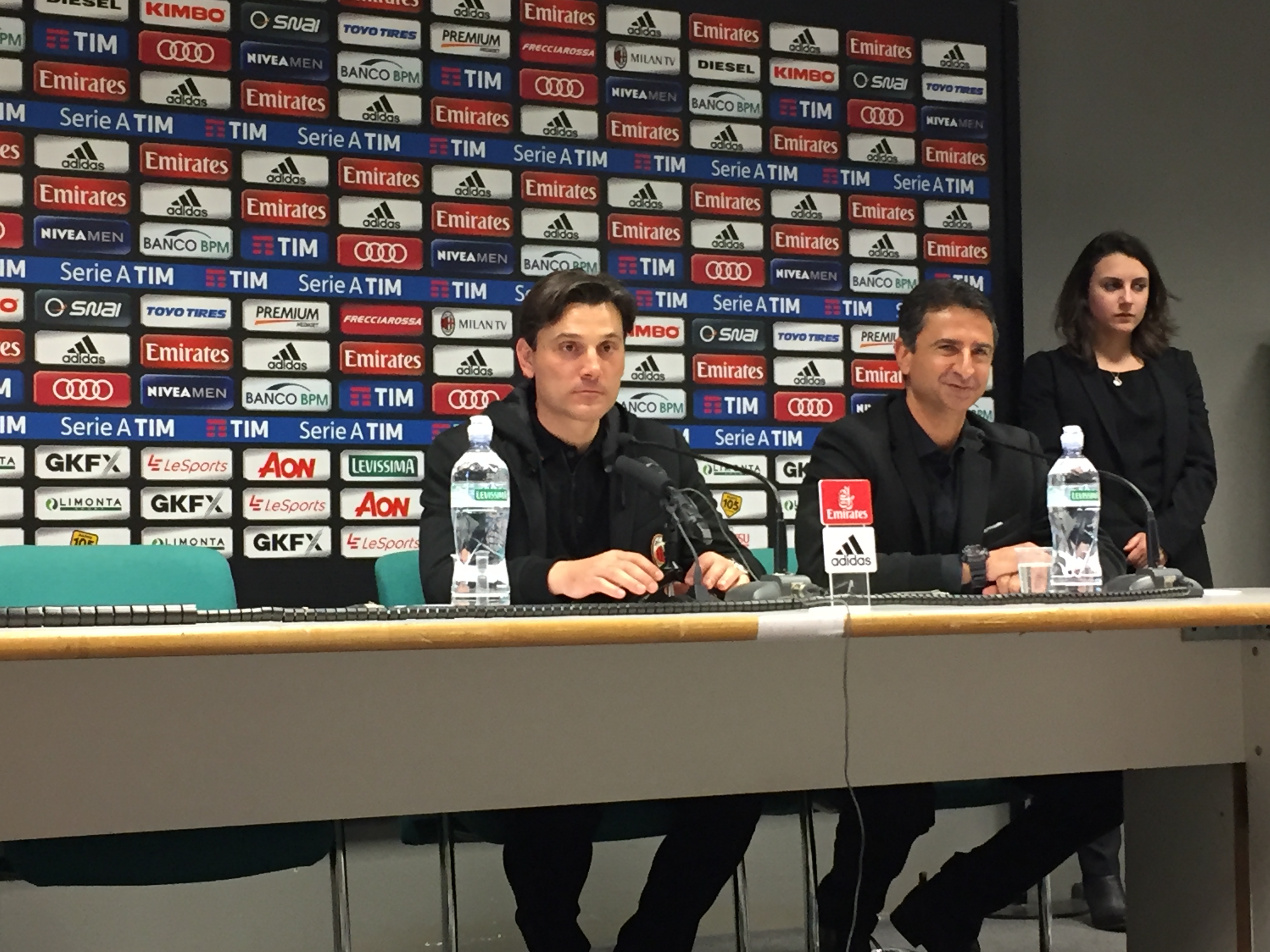 Montella nella conferenza post Milan-Palermo