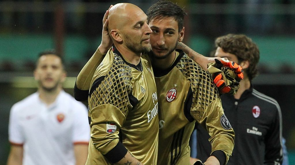 Abbiati e Donnarumma, Milan-Roma