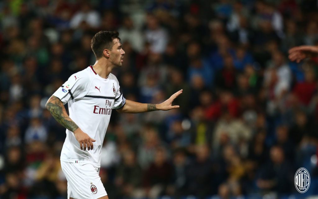 Alessio Romagnoli è arrivato al Milan nell'agosto del 2015. Fonte: acmilan.com