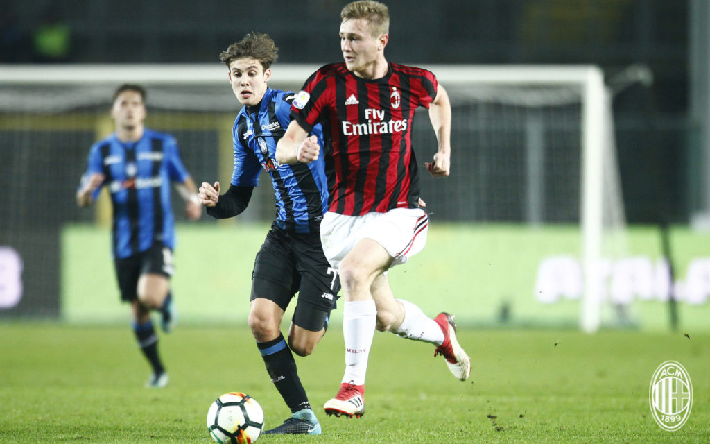 Pobega con la maglia del Milan