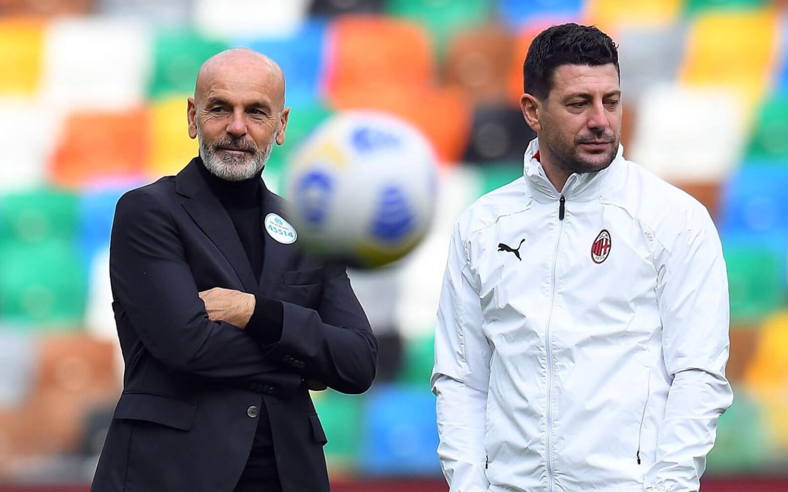 Milan, sarà Daniele Bonera a guidare la squadra a Napoli Stefano Pioli e Daniele Bonera