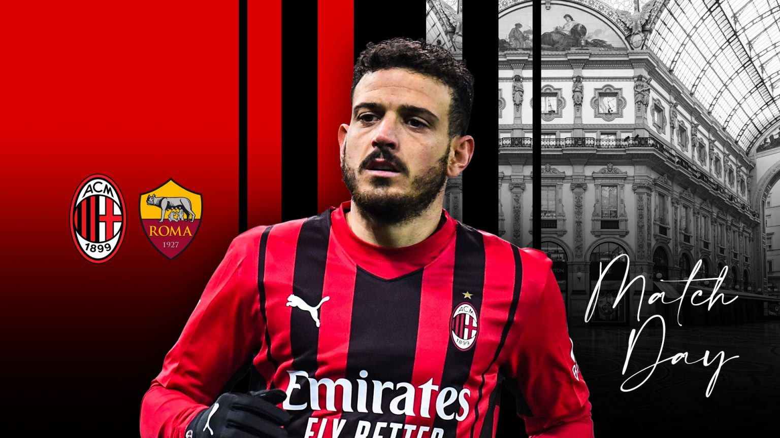 LIVE Milan-Roma 3-1: grande prova dei rossoneri, in gol con Giroud, Messias e Leao
