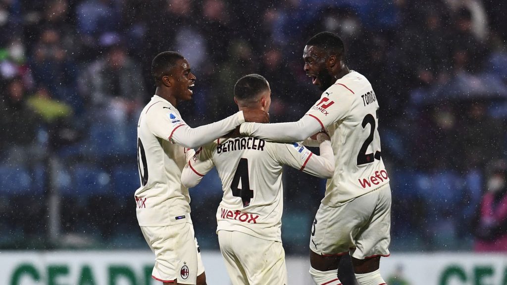 Milan, l’azione col Cagliari è da Guardiola Gol Bennacer in Cagliari-Milan del 2022