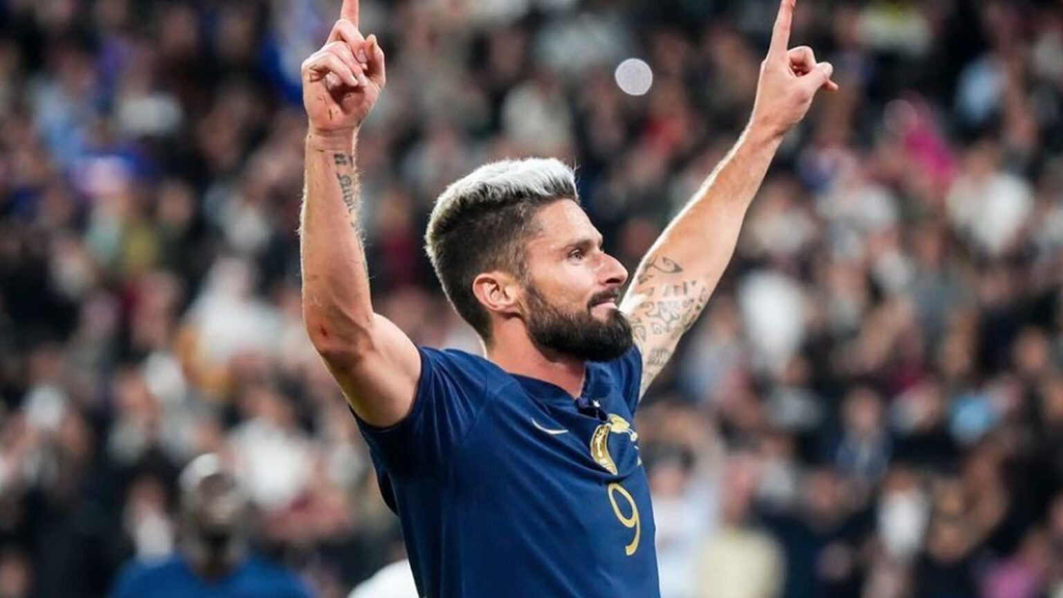 Giroud protagonista in Qatar con la nazionale francese.