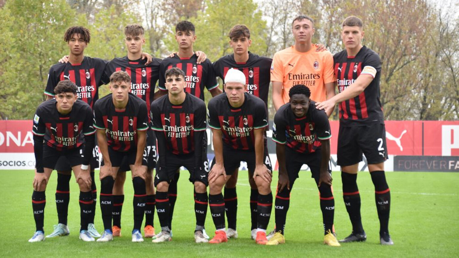 Chaka Traoré e i suoi compagni del Milan Primavera