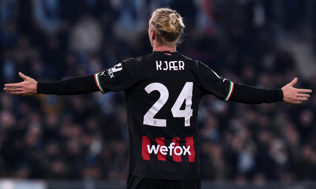 Il difensore danese del Milan Simon Kjaer. (Credit: Image Photo Agency)