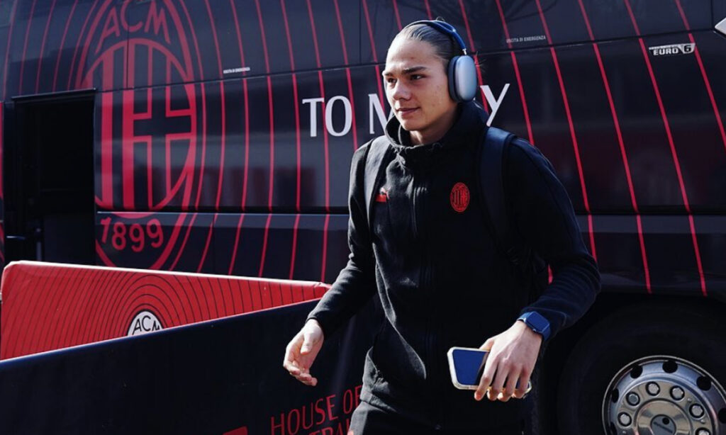 Dariusz Stalmach, centrocampista polacco classe 2005 del Milan Primavera. (Credit: Instagram.com/d_stalmach_22)