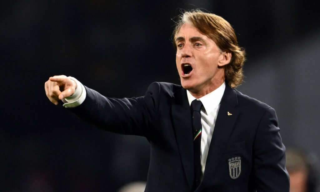 Il commissario tecnico dell'Italia Roberto Mancini. (Credit: Image Photo Agency)