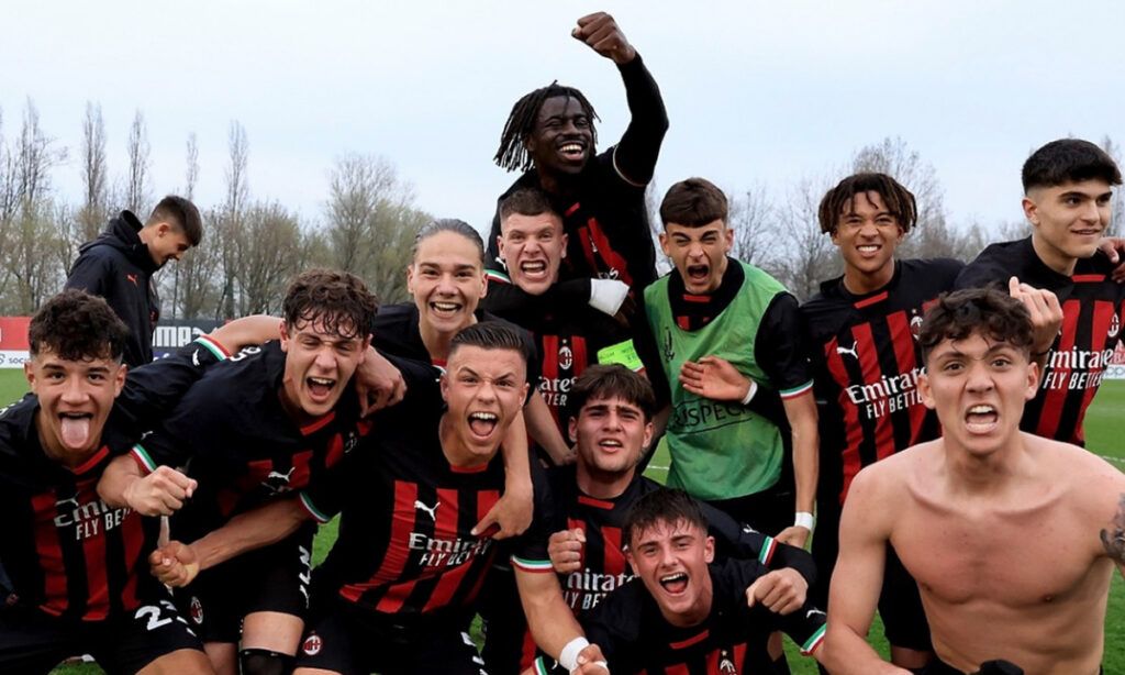 Milan Primavera alle Final Four di Youth League. (Credit: AC Milan)