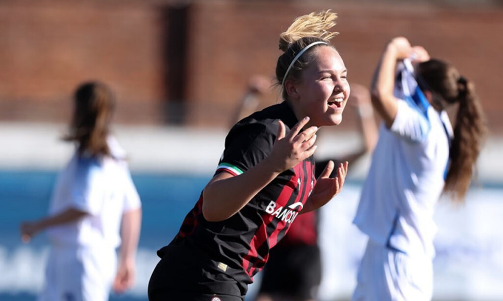 Storica vittoria a Viareggio per la Primavera Femminile del Milan. (Fonte: instagram.com/acmilanwomen)