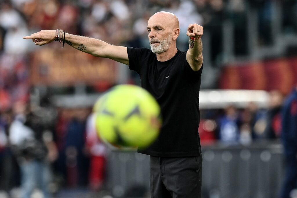 Stefano Pioli durante Roma-Milan. (Credit: Image Photo Agency)