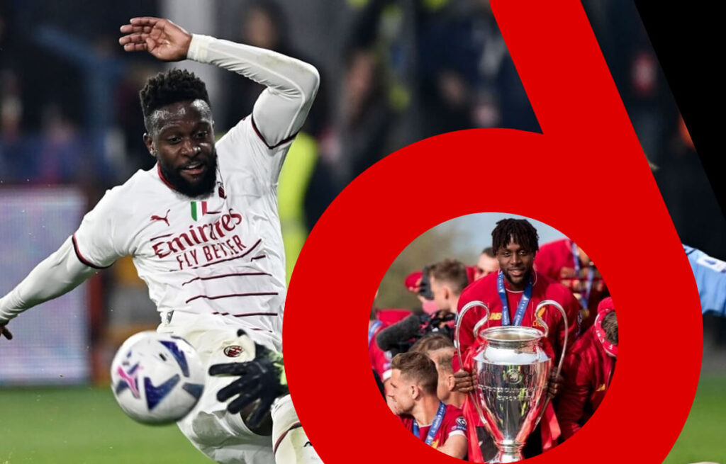 Divock Origi e la doppietta in semifinale di Champions con il Liverpool.