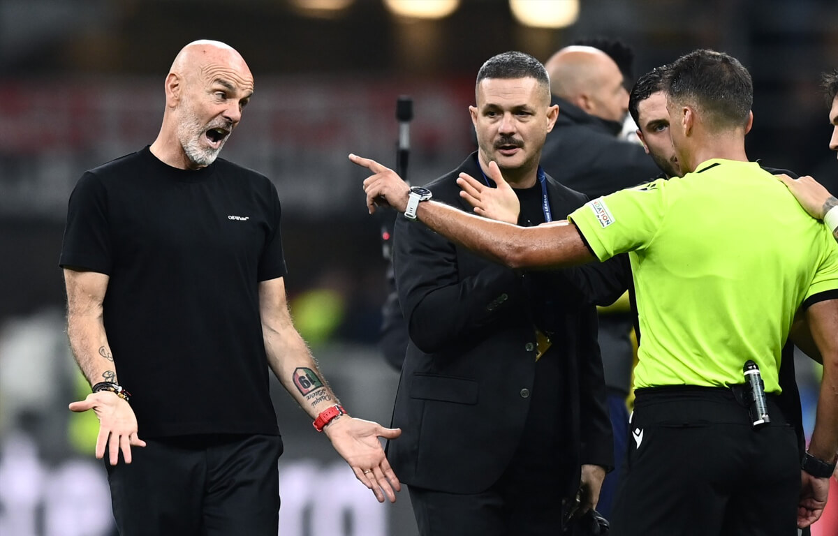 Milan-Inter, le proteste di Pioli. (Credit: Image Photo Agency)