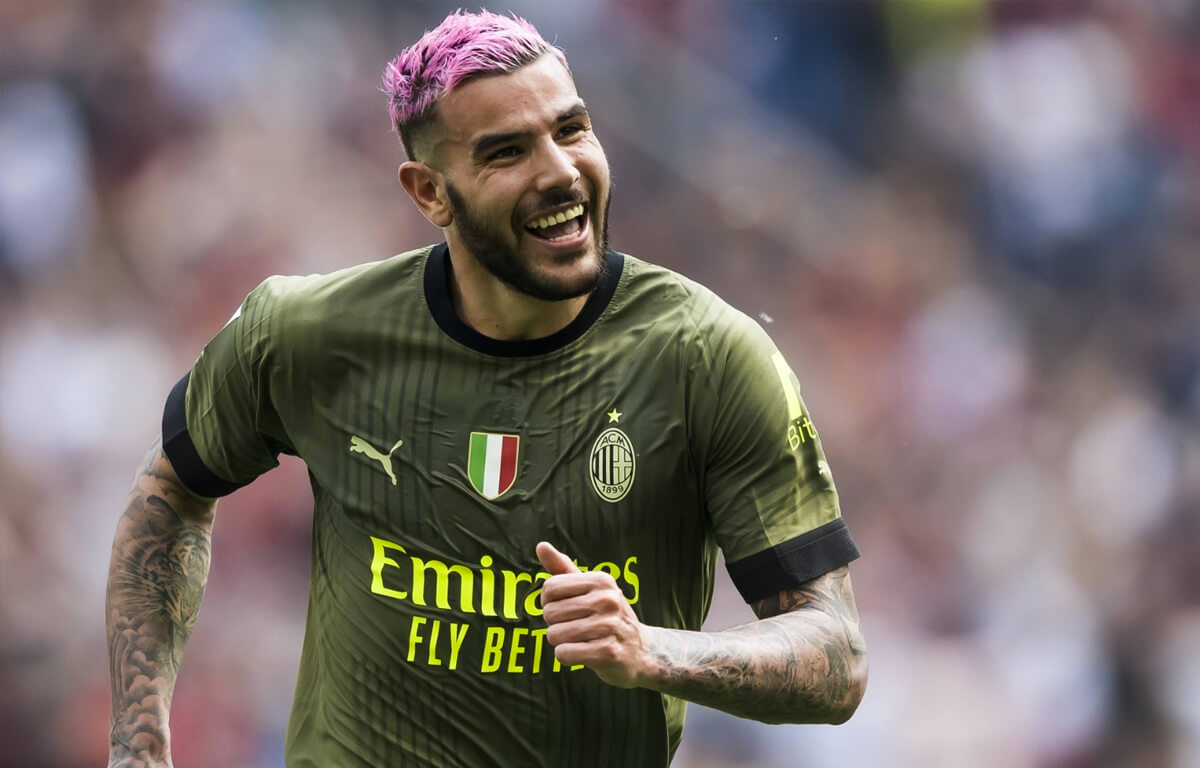 Milan, la felicità di Theo Hernandez dopo il 2-0 alla Lazio. (Credit: Image Photo Agency)