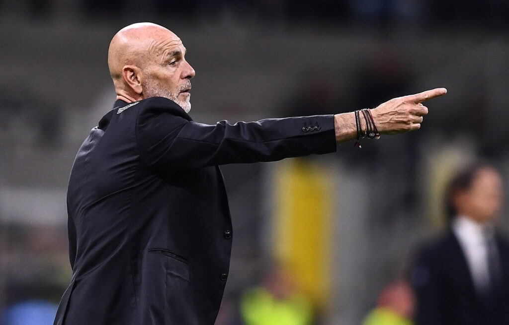 Stefano Pioli durante il derby contro l'Inter. (Credit: Image Photo Agency)