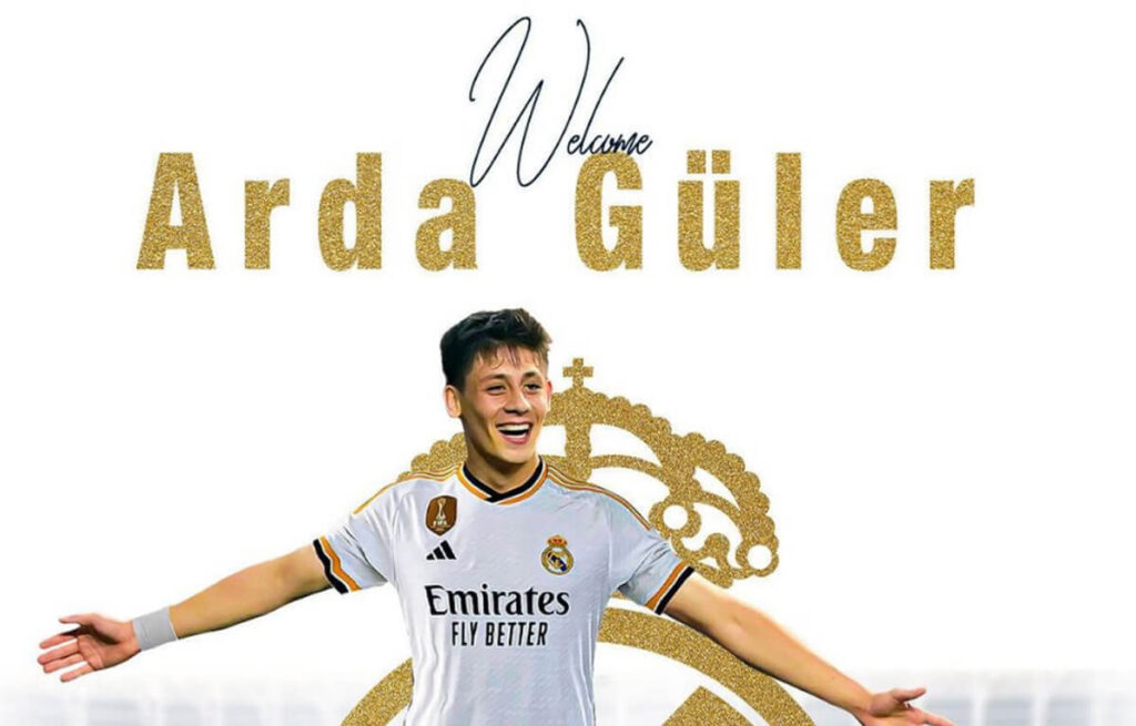 Arda Guler è un nuovo giocatore del Real Madrid.