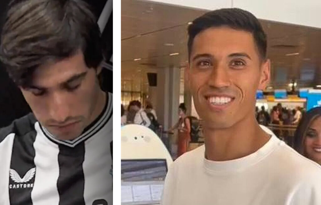 Il volto triste di Tonali e il sorriso smagliante di Reijnders.