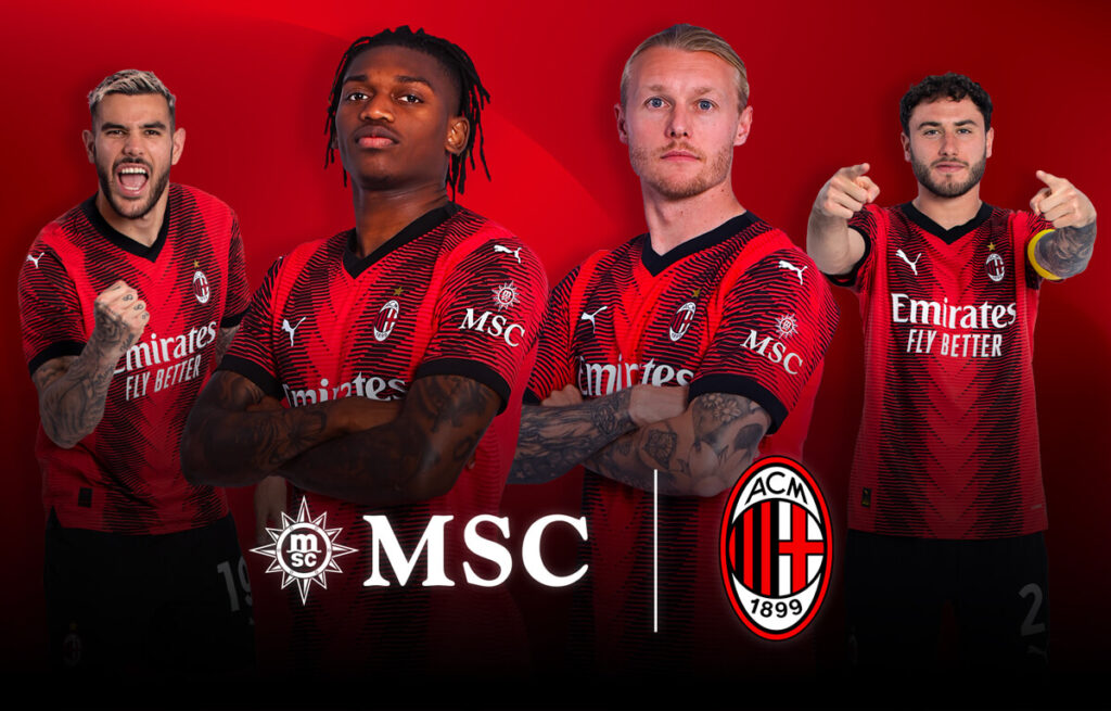 MSC Crociere e AC Milan di nuovo insieme.