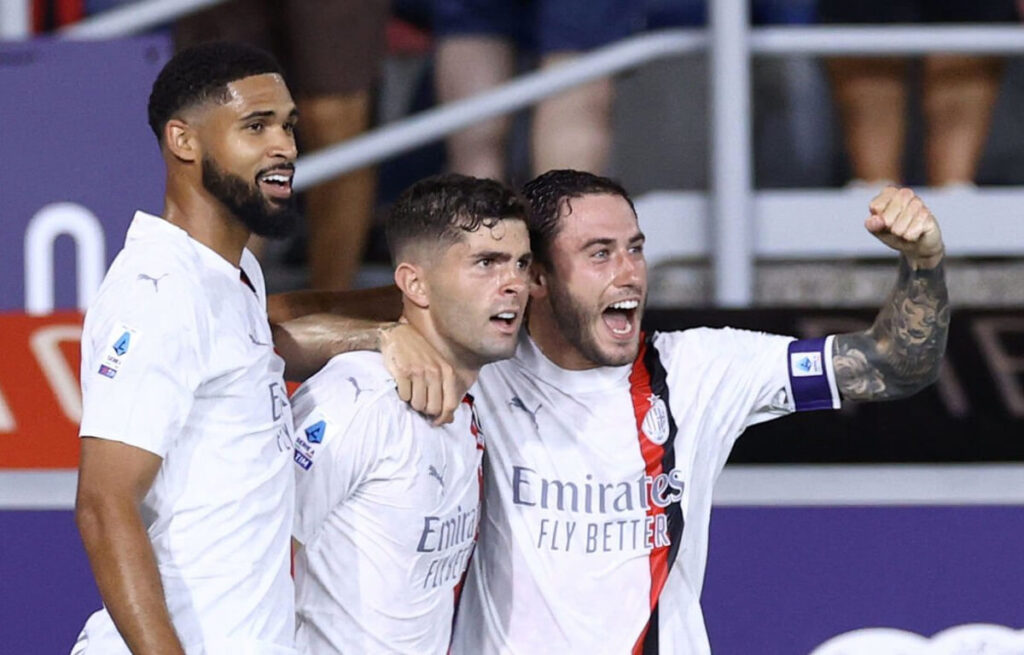 calciomercato Festa Milan dopo il gol di Christian Pulisic e Loftus-Cheek