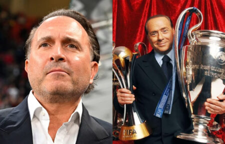 Cessione Milan, da Mr Bee a Gerry Cardinale: tanta confusione dopo l’addio di Berlusconi… Gerry Cardinale e Silvio Berlusconi con le coppe del Milan