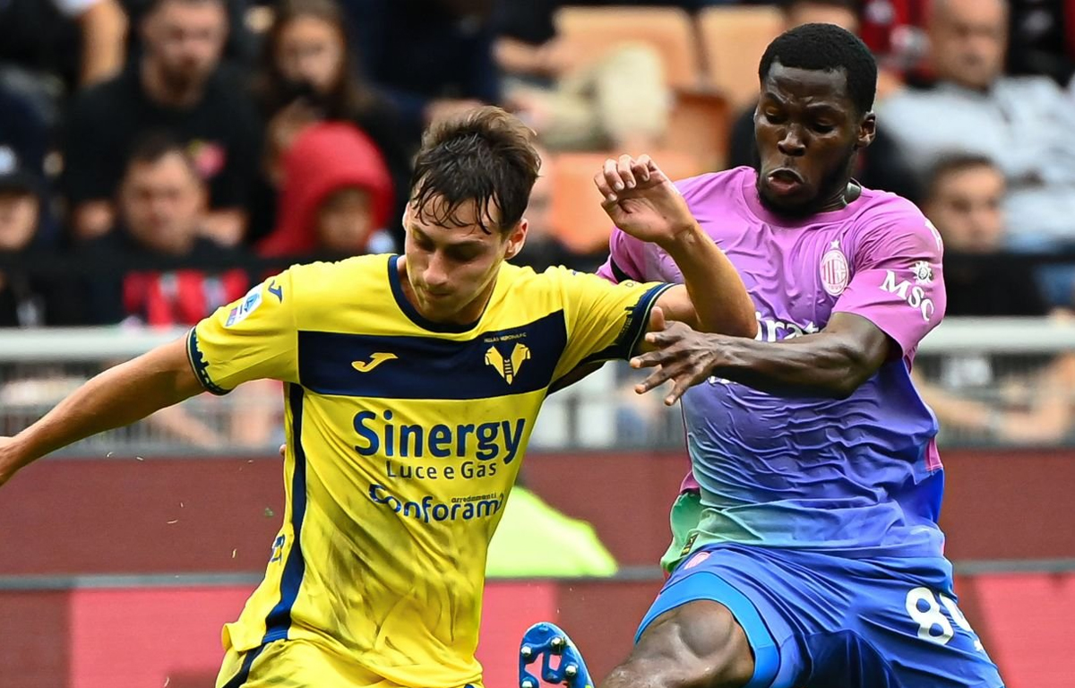 Musah durante Milan-Verona