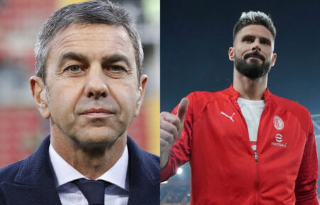 Ex Milan, Billy Costacurta diffida di Olivier Giroud Alessandro Costacurta e Olivier Giroud