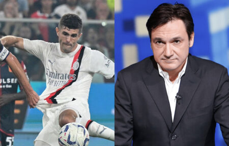 Milan, Fabio Caressa shock sul gol di Pulisic col Genoa Christian Pulisic e Fabio Caressa