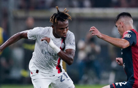 Verso Lecce-Milan, Pulisic out è l’ora di Chukwueze MILAN LECCE Chukwueze in azione contro il Genoa