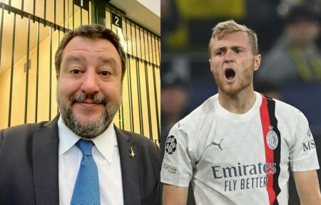 Milan, botta e risposta tra Salvina e l’agente di Pobega Matteo Salvini e Tommaso Pobega