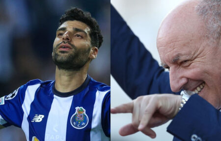 Mehdi Taremi e Beppe Marotta