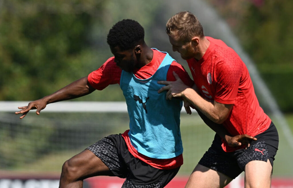 Musah e Pobega in allenamento