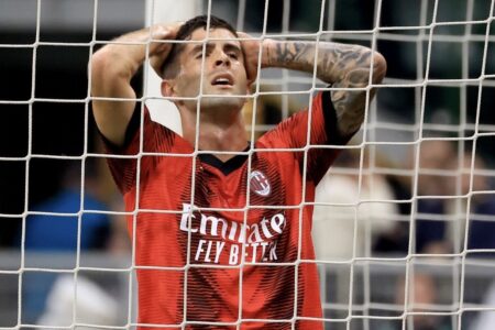 Lecce-Milan, fuori Pulisic: salterà però anche la Nazionale Pulisic disperato