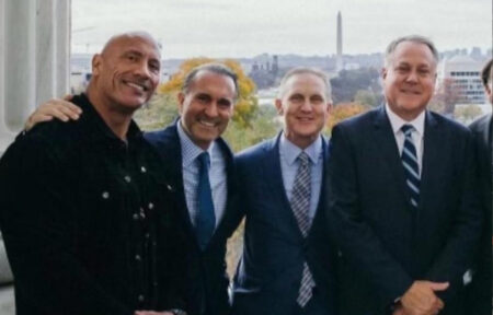 Cardinale a Washington con The Rock e i CEO di Fox Sports ed ESPN
