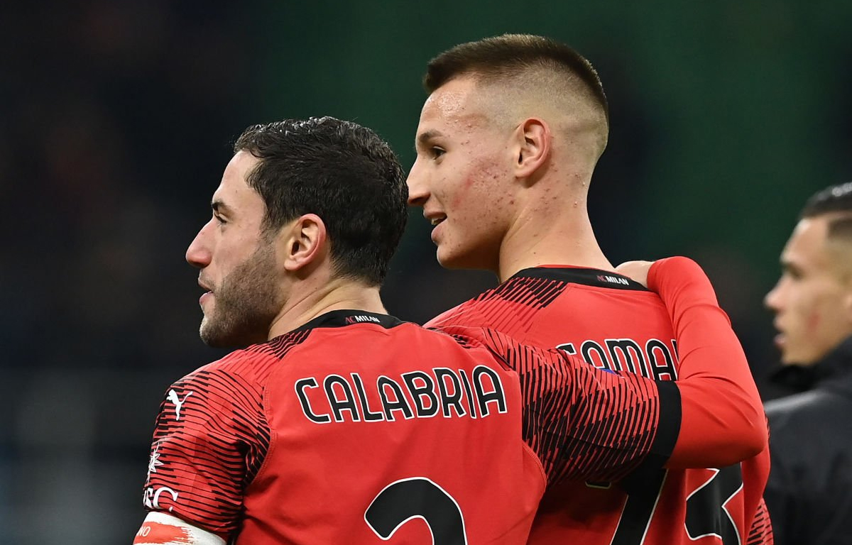 Davide Calabria e Francesco Camarda