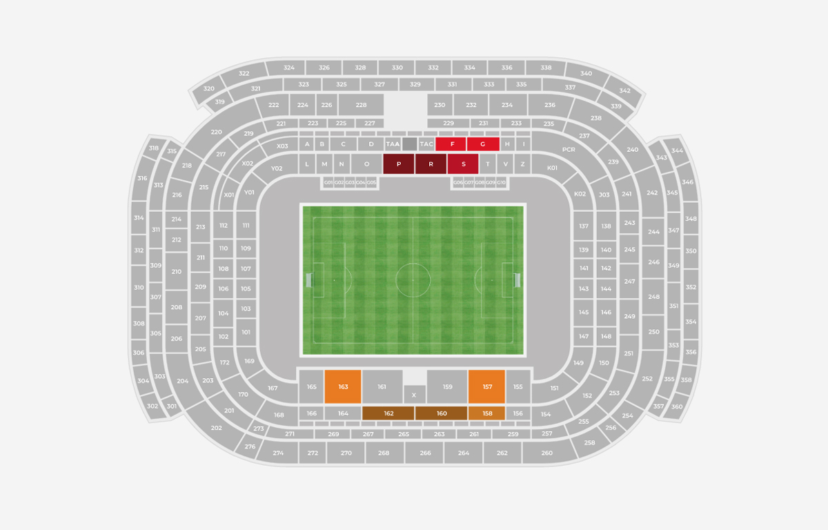 Mappa San Siro Milan-Fiorentina del 25 novembre - situazione biglietti al 22 novembre