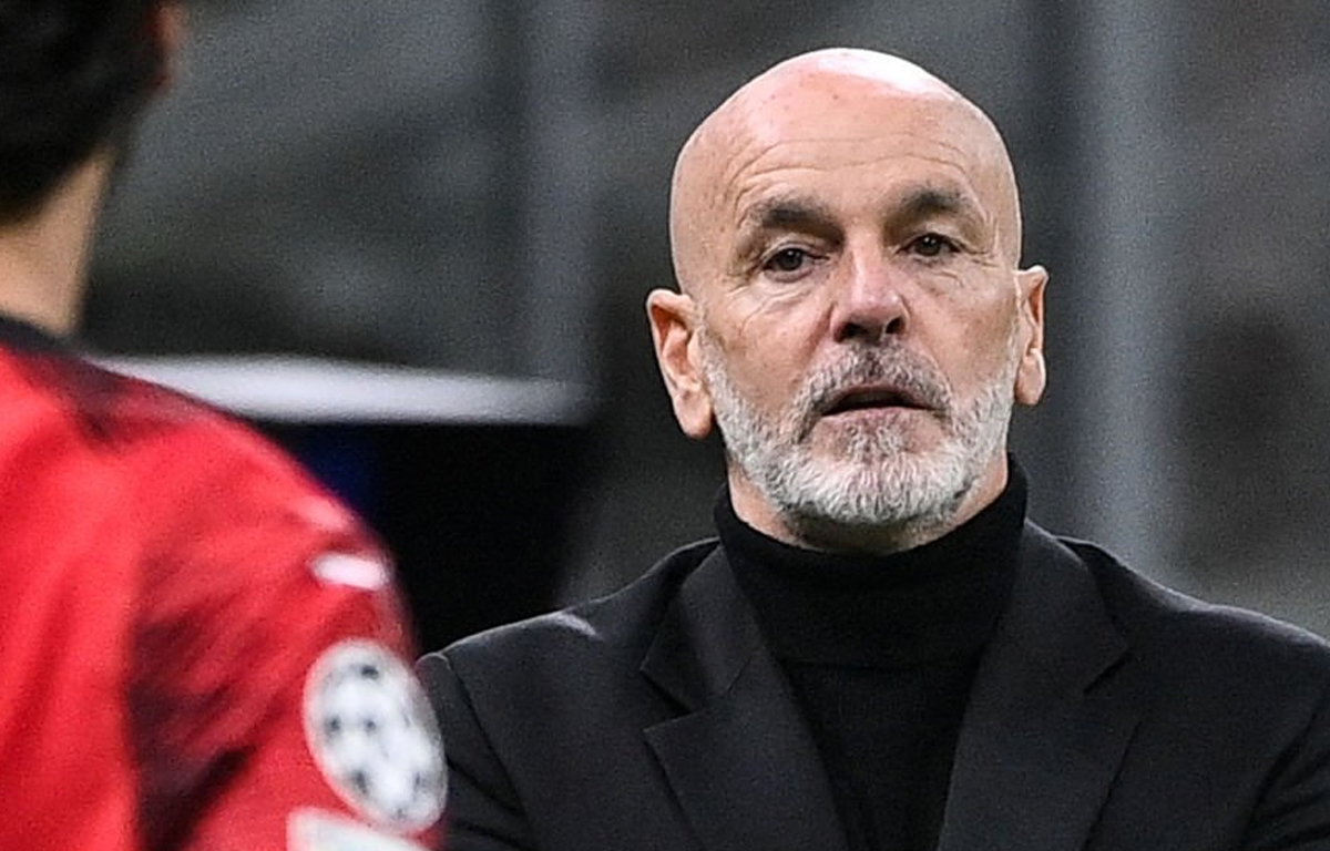 panchina Pioli durante Milan-Borussia Dortmund