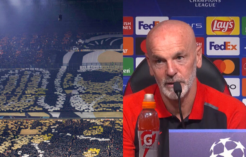 Scambio di tweet tra Milan e Borussia: intanto Pioli… Pioli e il muro rossonero di San Siro