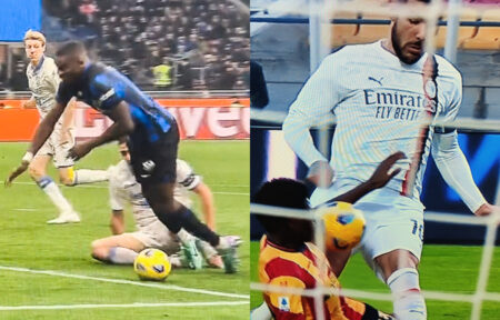 Rigori Inter e Milan Thuram e Theo Hernandez