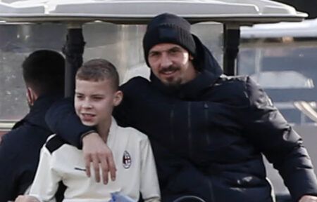 Vincent Ibrahimovic con papà Zlatan