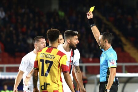 Espulsione Giroud Lecce