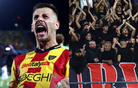 Verso Lecce-Milan, Ramadani provoca: «Segno e indosso la maglia dell’Inter» ramadani esultanza tifosi milan