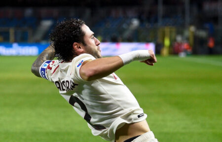 Atalanta-Milan 2-3 2021 esultanza di Davide Calabria in gol