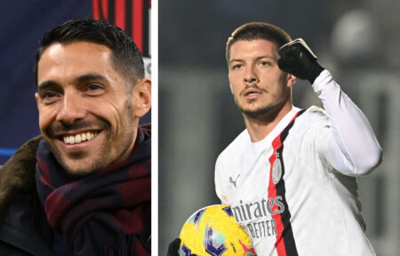 Geoffrey Moncada e Luka Jovic Milan