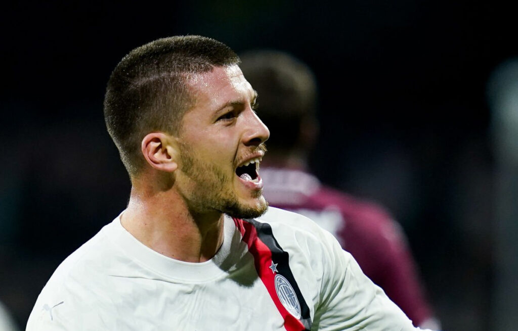 Luka Jovic esultanza Salernitana Milan