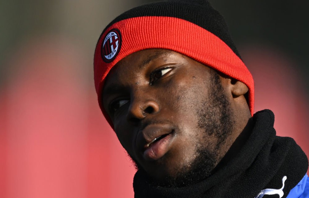 Musah abbattuto triste cappellino inverno Milanello