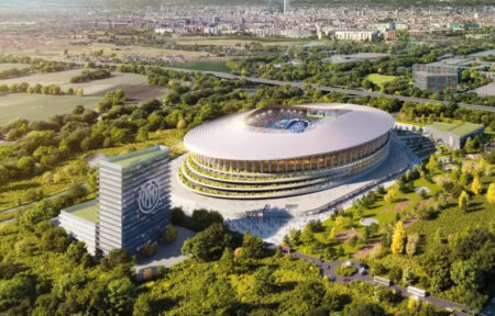 Nuovo stadio Inter rendering progetto